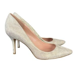 Enzo Angiolini Gold‎ Call Me Heels Pumps Women’s size 8.5 Pointed Toe